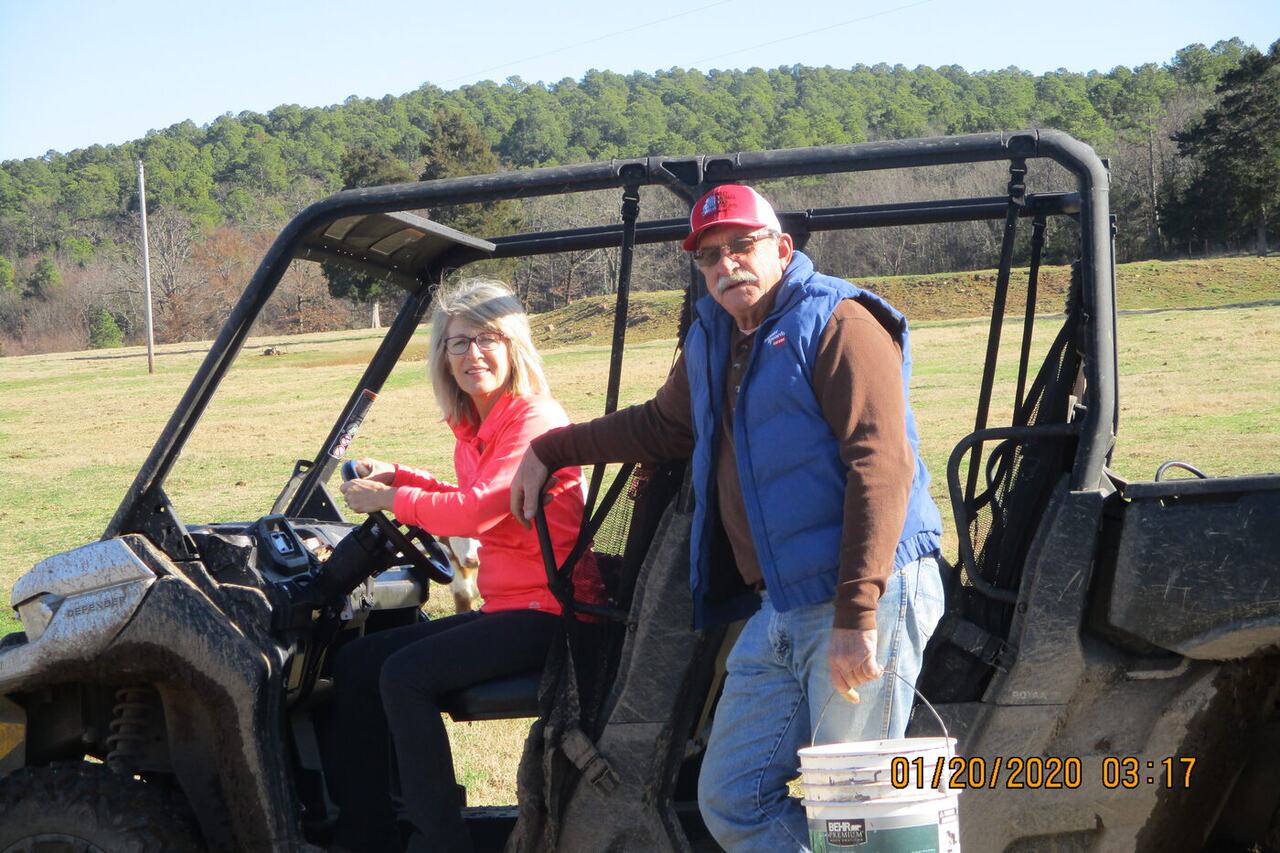 Rick West with his wife Jan